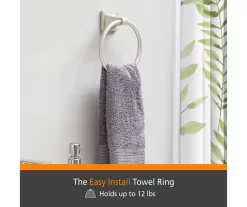 Fast Fit™ Juliette Brushed Nickel 4-Piece Bath Hardware Set -Deco Haven Shop 810588005 6