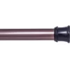 Matte Oil-Rubbed Bronze Twist & Fit Aluminum Adjustable Shower Curtain Rod