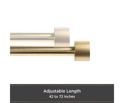 Kenney Resort Portfolio Maldives Twist & Fit Adjustable Shower Curtain Rod -Deco Haven Shop 810588012 3