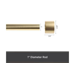 Kenney Resort Portfolio Maldives Twist & Fit Adjustable Shower Curtain Rod -Deco Haven Shop 810588012 4