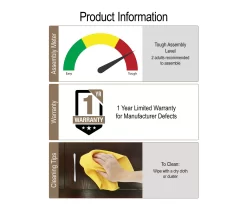 CosmoLiving Westerleigh 6-Drawer Dresser -Deco Haven Shop 810589234 1