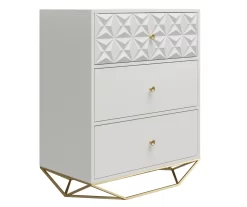 Blair White 3-Drawer Dresser -Deco Haven Shop 810589237 4