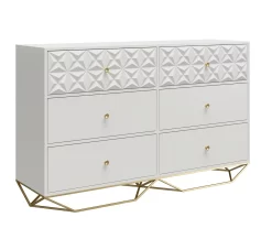 Blair White 6-Drawer Dresser -Deco Haven Shop 810589238 4