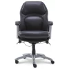 Delvin Black Bonded Leather Office Chair