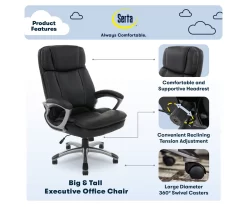 Serta Fairbanks Big & Tall Office Chair -Deco Haven Shop 810590319 7