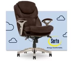 Claremont Chestnut Brown Bonded Leather Office Chair -Deco Haven Shop 810590393 1