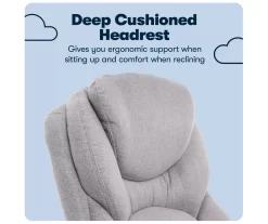 Claremont Light Gray Fabric Office Chair -Deco Haven Shop 810590395 10