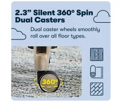 Claremont Light Gray Fabric Office Chair -Deco Haven Shop 810590395 12