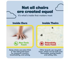 Claremont Light Gray Fabric Office Chair -Deco Haven Shop 810590395 9