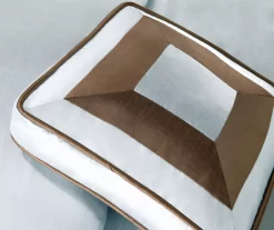 Beverly Light Blue & Brown Color Block California King 7-Piece Comforter Set -Deco Haven Shop 810590778 810590777 810590776 8