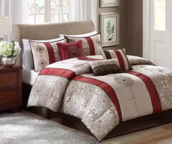 Perry Medallion Jaquard Comforter Set -Deco Haven Shop 810590781 810590780 810590779 2 1