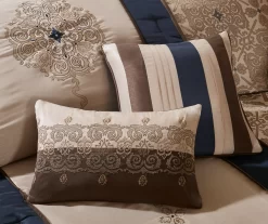 Perry Medallion Jaquard Comforter Set -Deco Haven Shop 810590784 810590783 810590782 4