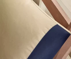 Rick Navy & Beige Crisscross Comforter Set -Deco Haven Shop 810590798 810590797 810590796 810590795 9