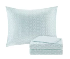 Blaire Coral & Aqua Boho Medallion Twin XL 8-Piece Comforter Set -Deco Haven Shop 810590806 810590805 810590804 810590803 7