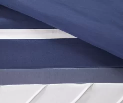 Burnett Color Block Pintuck Comforter Set -Deco Haven Shop 810590860 810590859 810590858 7