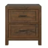 West Caramel 2-Drawer Nightstand