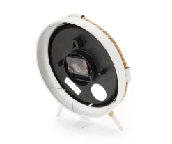 Grecian Getaway White & Tan Rope-Accent Mini Clock -Deco Haven Shop 810592575 A8 3
