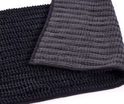 Black 2-Piece Bath Rug Set -Deco Haven Shop 810593992 A8 2