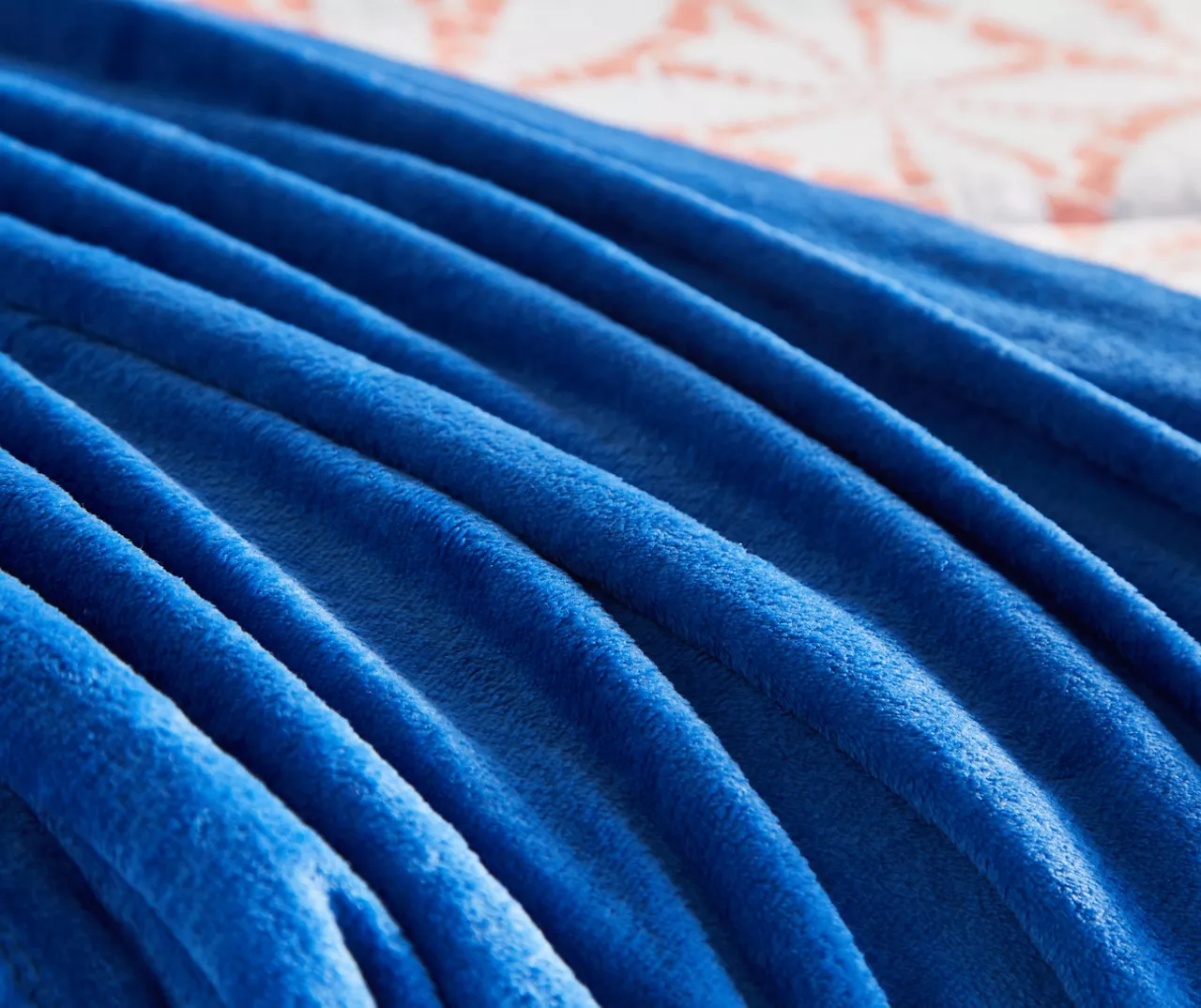 Real Living Coral & Blue Geometric Floral Bed-in-a-Bag Set 4 Real Living Coral & Blue Geometric Floral Bed-in-a-Bag Set - Image 4