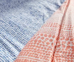 Real Living Coral & Blue Geometric Floral Bed-in-a-Bag Set 20 Real Living Coral & Blue Geometric Floral Bed-in-a-Bag Set -Deco Haven Shop 810594274 810593105 810593104 810593108 A8 6