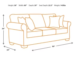 Larkinhurst Earth Faux Leather Sofa -Deco Haven Shop 810594595 5