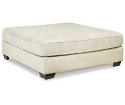 Kildare Parchment Oversize Accent Ottoman