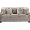 Olsberg Steel Faux Suede Sofa