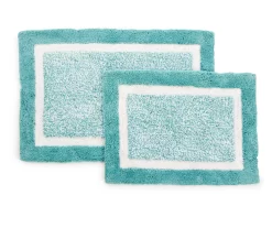 Border 2-Piece Bath Rug Set