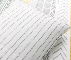 Hygge Gray, Yellow & White Geometric Reversible Full/Queen 3-Piece Quilt Set 12 Hygge Gray, Yellow & White Geometric Reversible Full/Queen 3-Piece Quilt Set -Deco Haven Shop 810595994 5