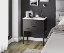 Ameriwood Madison Lane Faux Marble Nightstand 18 Ameriwood Madison Lane Faux Marble Nightstand -Deco Haven Shop 810596720 5