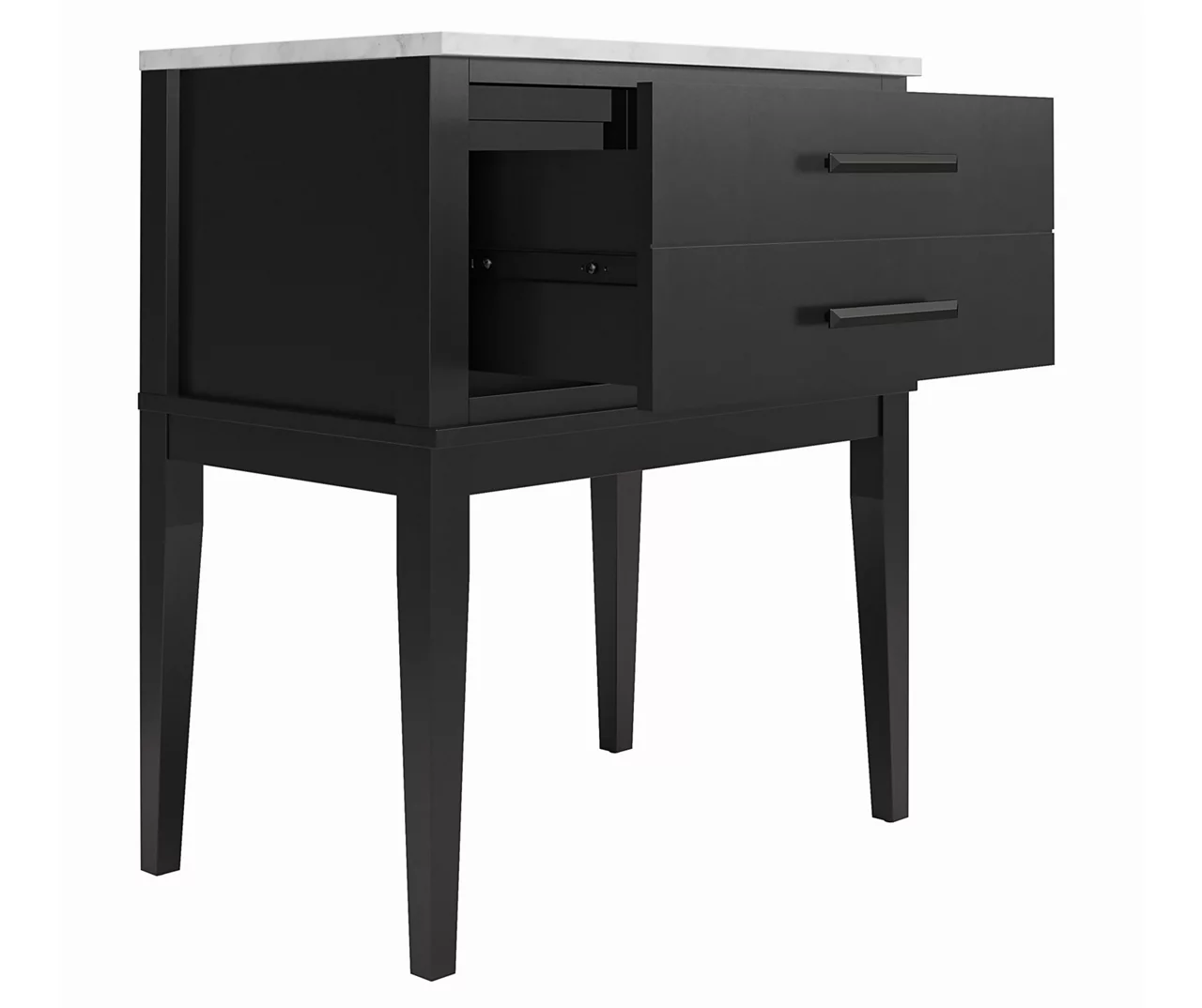 Ameriwood Madison Lane Faux Marble Nightstand 3 Ameriwood Madison Lane Faux Marble Nightstand - Image 3