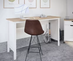 Evolution Vantage White & Weathered Oak Workbench -Deco Haven Shop 810597743 4