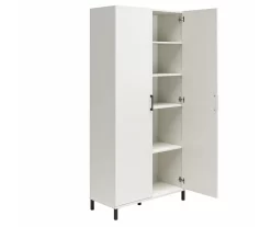 Evolution Vantage White 2-Door Storage Cabinet -Deco Haven Shop 810597744 2