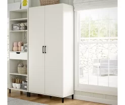 Evolution Vantage White 2-Door Storage Cabinet -Deco Haven Shop 810597744 5