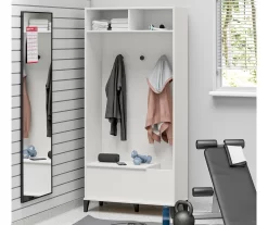 Evolution Amplus White Gym Storage Cabinet -Deco Haven Shop 810597746 6