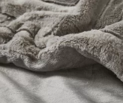 Polar Patchwork Stripe Plush Throw, (50" X 60") -Deco Haven Shop 810598142 3