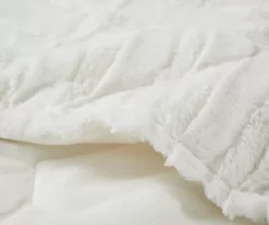 Polar Patchwork Stripe Plush Throw, (50" X 60") -Deco Haven Shop 810598143 3