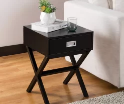 Glitzhome X-Leg End Table -Deco Haven Shop 810598717 A0 2