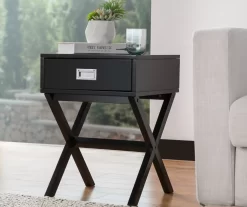 Glitzhome X-Leg End Table -Deco Haven Shop 810598717 A0 3