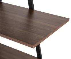 Walnut Modern A-Frame 4-Shelf Bookcase 10 Walnut Modern A-Frame 4-Shelf Bookcase -Deco Haven Shop 810598942 A0 4