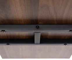 Walnut Modern A-Frame 4-Shelf Bookcase 11 Walnut Modern A-Frame 4-Shelf Bookcase -Deco Haven Shop 810598942 A0 5