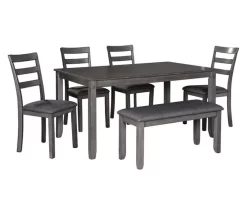 Fairview 6-Piece Dining Set With Bench
