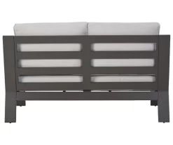 Tropicava Wood Look & Metal Cushioned Patio Loveseat 8 Tropicava Wood Look & Metal Cushioned Patio Loveseat -Deco Haven Shop 810599415 2