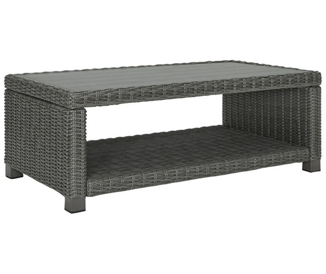Elite Park All-Weather Wicker Patio Coffee Table 2 Elite Park All-Weather Wicker Patio Coffee Table - Image 2