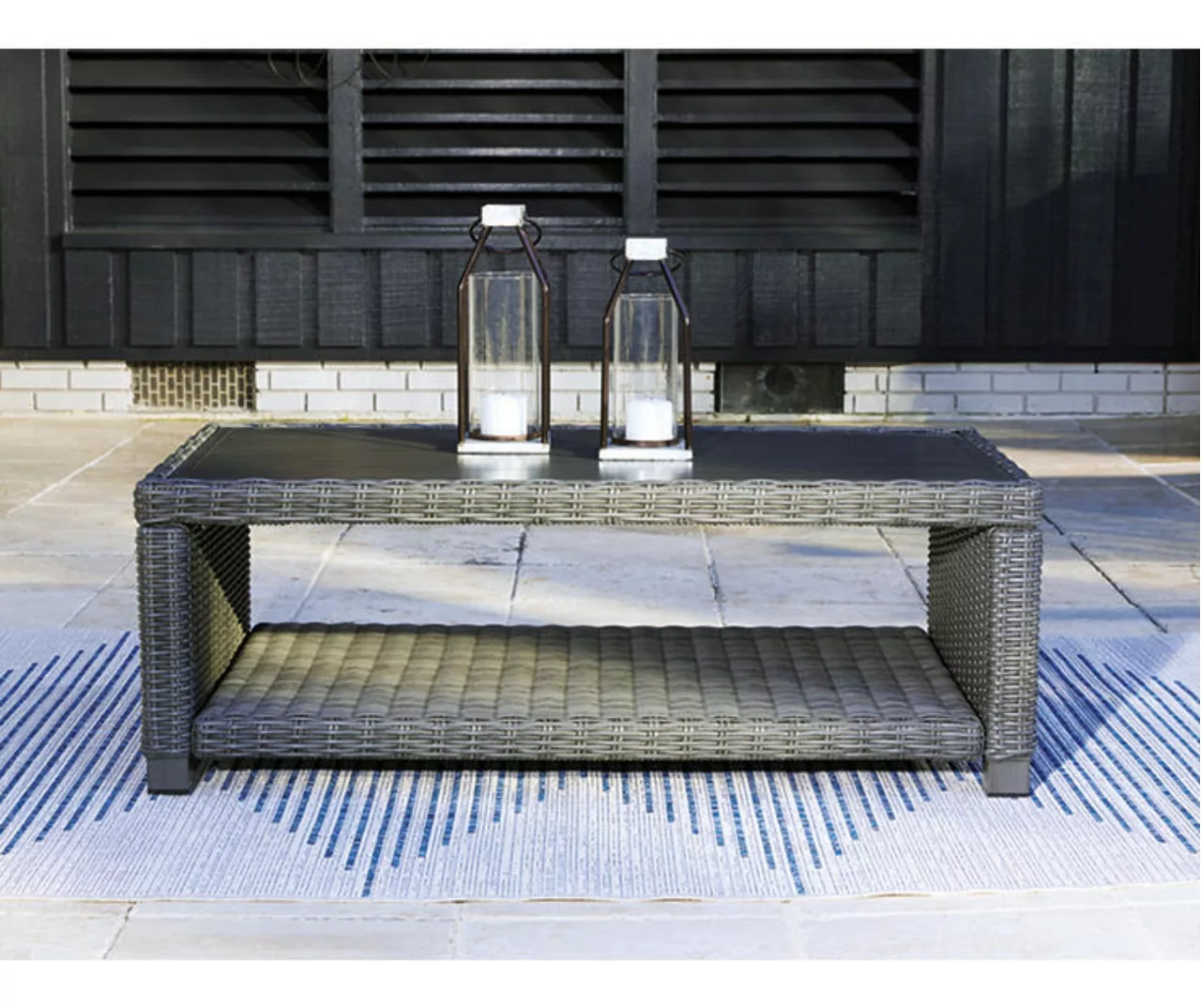 Elite Park All-Weather Wicker Patio Coffee Table 5 Elite Park All-Weather Wicker Patio Coffee Table - Image 5