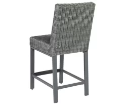45.1" Palazzo All-Weather Wicker Patio Bar Stools, 2-Pack -Deco Haven Shop 810599418 2