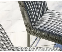 45.1" Palazzo All-Weather Wicker Patio Bar Stools, 2-Pack -Deco Haven Shop 810599418 3