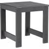 Amora Slat Wood Look Patio End Table