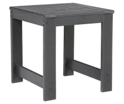 Amora Slat Wood Look Patio End Table