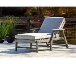 Visola Wood Look Cushioned Patio Chaise Lounge -Deco Haven Shop 810599443 9